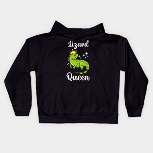 Lizard Queen Enthusiast Collector Reptile Lovers Gift Kids Hoodie